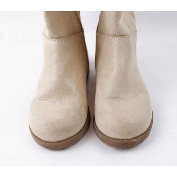 BEST GIRLS' STRIDE RITE WILLOW BOOTIE SHOE AND BOOT, GOLD LEATHER, 9 - Picture 3 of 10